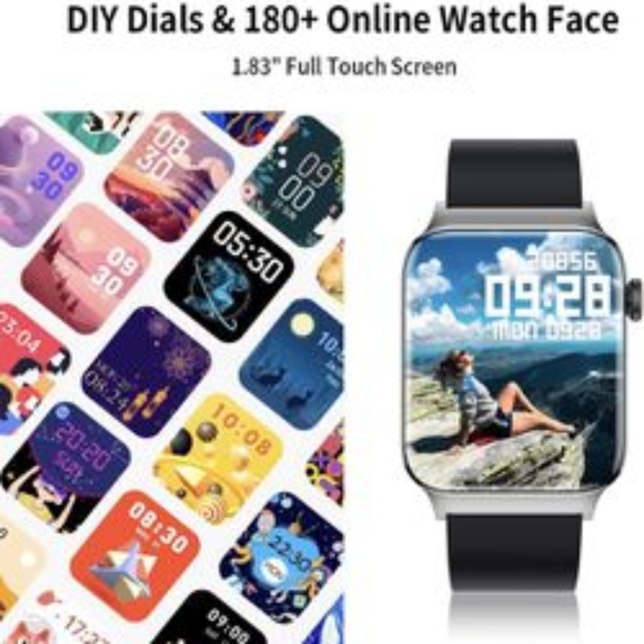 Welly Merck Smart Watch, 1.83" Fitness Smart Watch for Android/iOS Phones-Gold - Picture 6 of 11